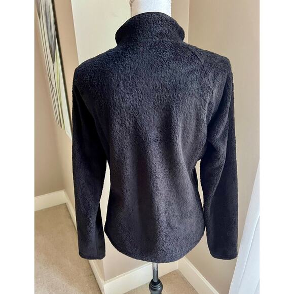 The North Face black soft fleece quarterzip pullover jacket size medium - Picture 3 of 4